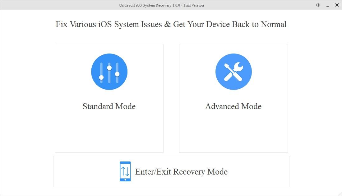 Ondesoft iOS System Recovery下载,系统修复工具,系统修复